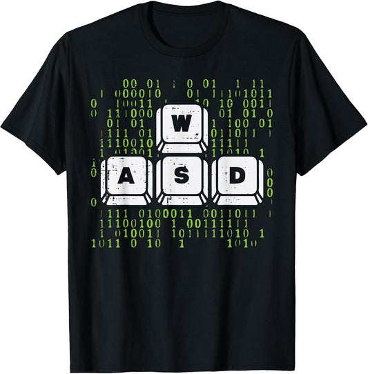 PC Gamer WASD Funny Computer Gaming Boys Kids Men Youth Teen T-Shirt