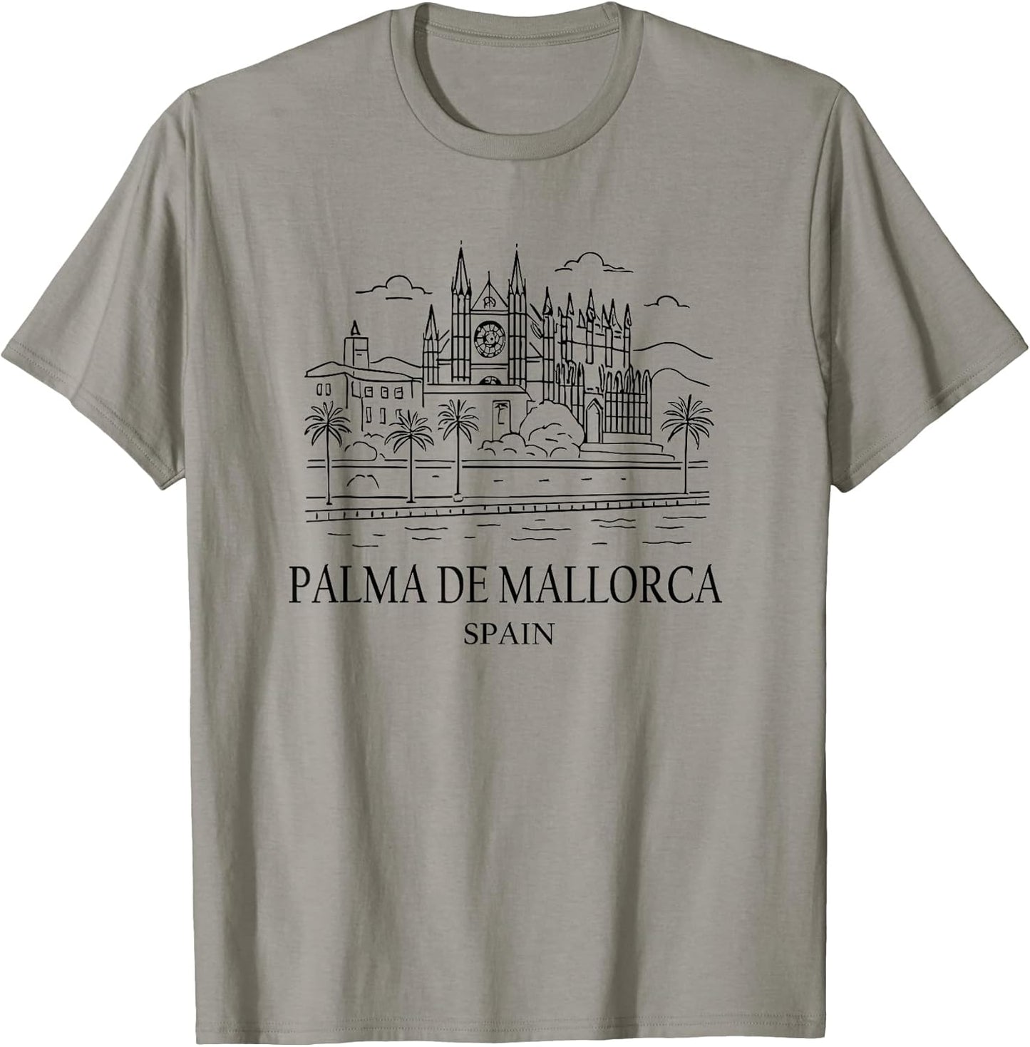 Palma de Mallorca Spain Minimalist Beach Travel Souvenir T-Shirt
