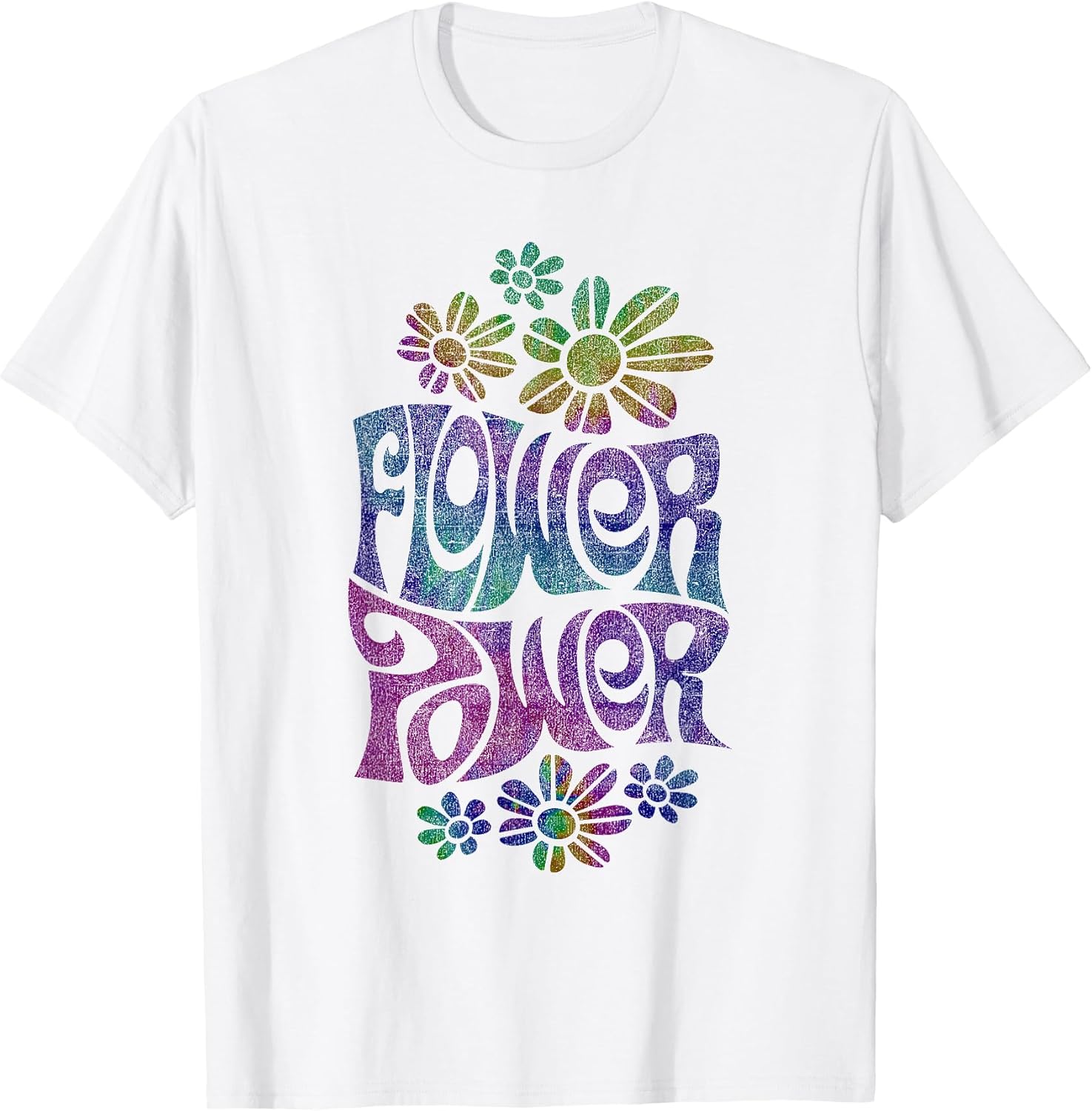 Flower Power Hippie Psychedelic '70's Retro T-Shirt