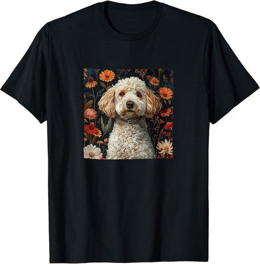 Poodle Cottagecore Botanical Flowers Merch