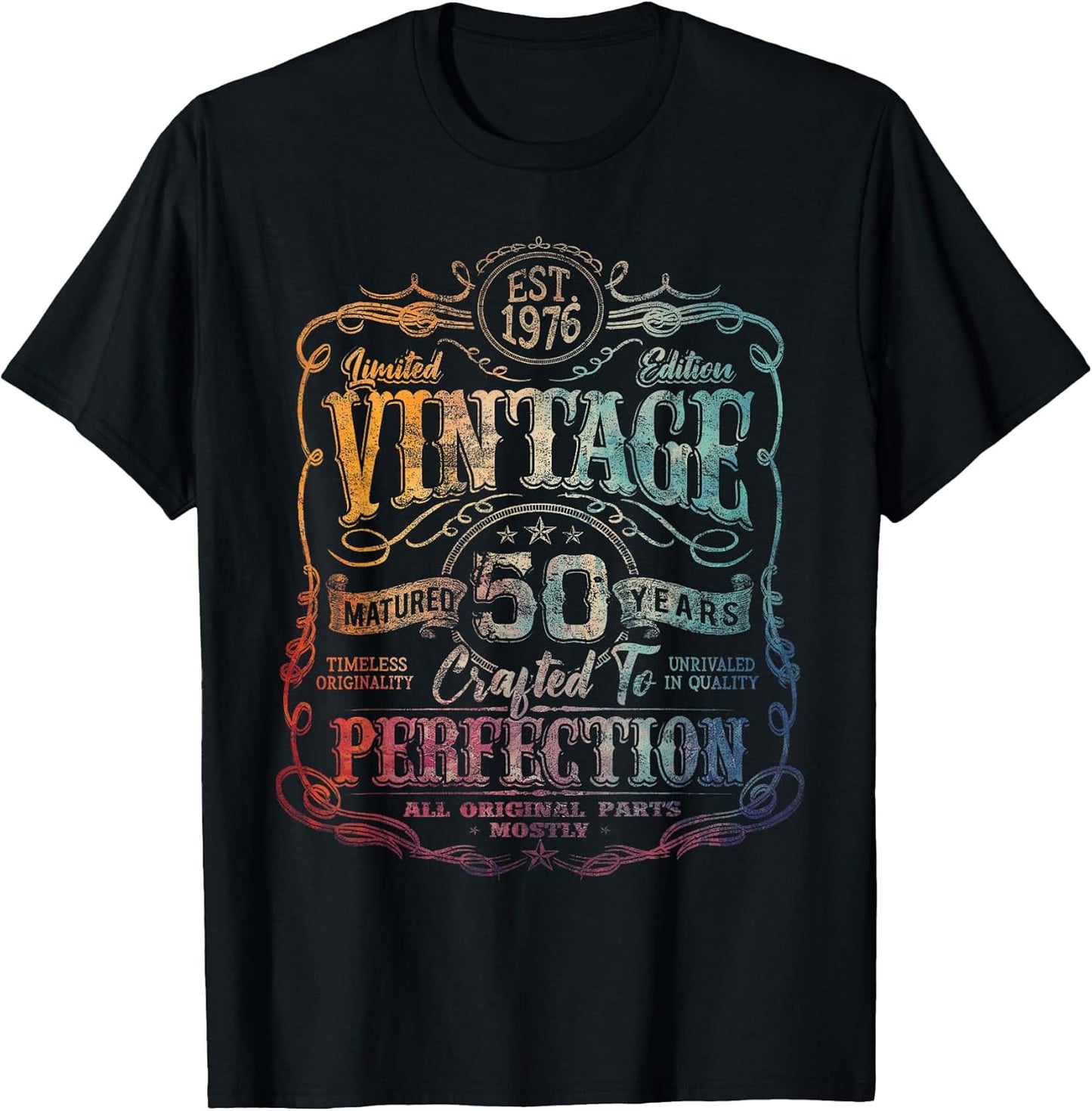 Vintage 1976 Limited Edition Shirt 50 Year Old 50th Birthday T-Shirt