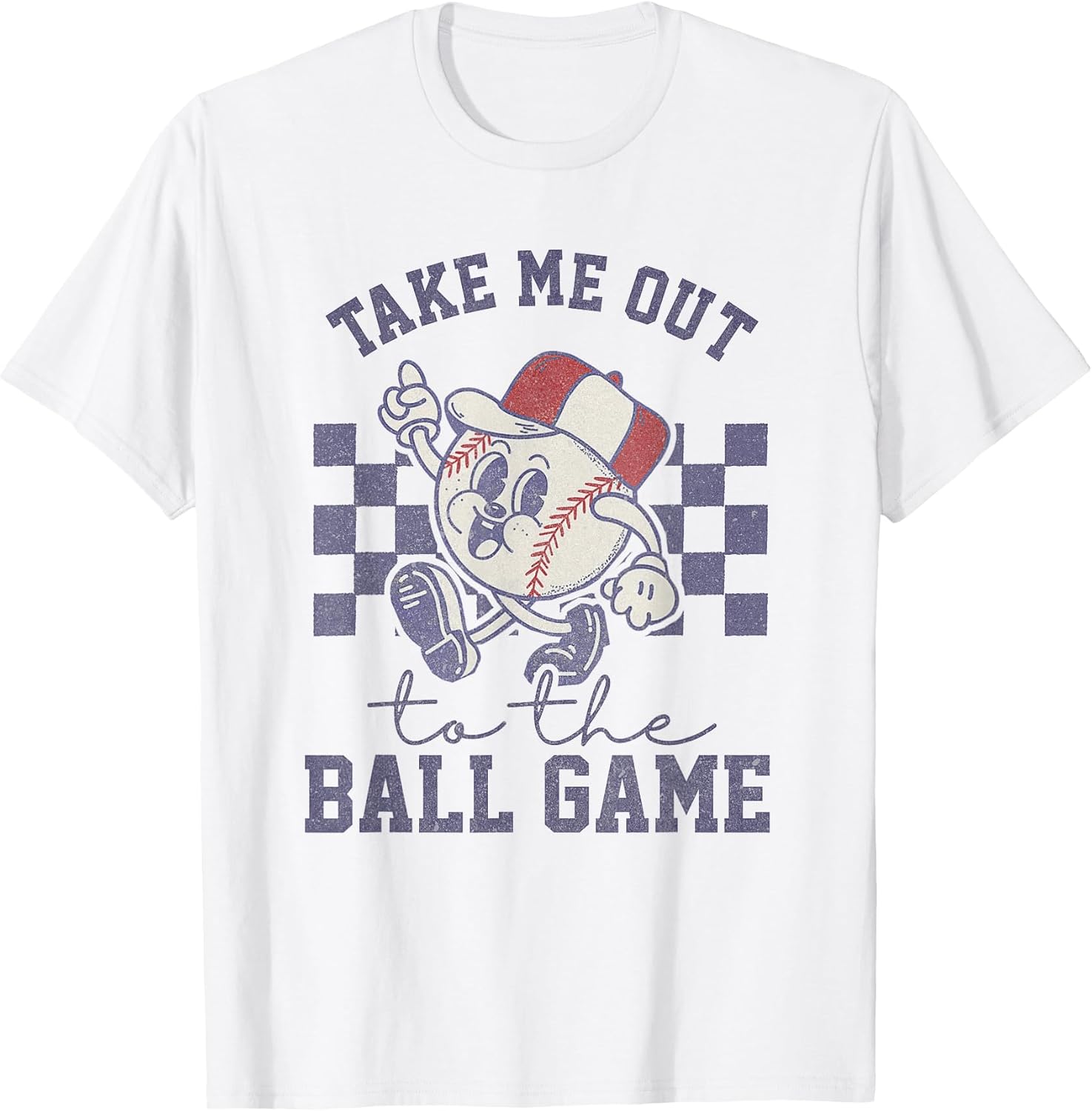 Take Me Out to The Baseball Ball Game Softball Vintage T-Shirt