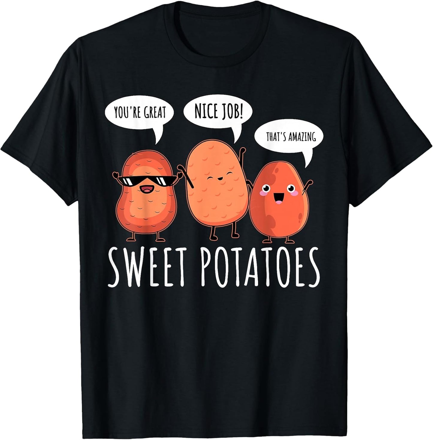 Sweet Potato Motivation Root Vegetable Camote Vegetarian T-Shirt