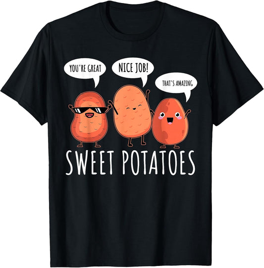 Sweet Potato Motivation Root Vegetable Camote Vegetarian T-Shirt