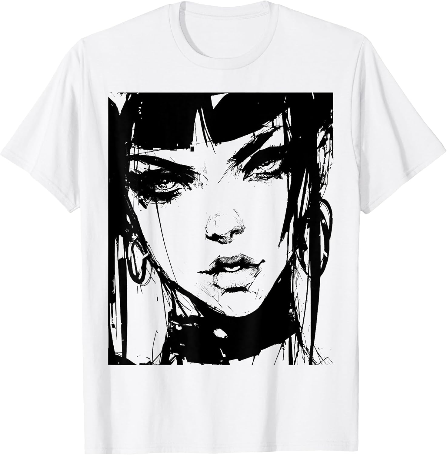 Gothic Anime Manga Japan Goth Girl Creepy Girl Kawaii T-Shirt