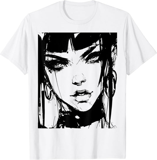 Gothic Anime Manga Japan Goth Girl Creepy Girl Kawaii T-Shirt