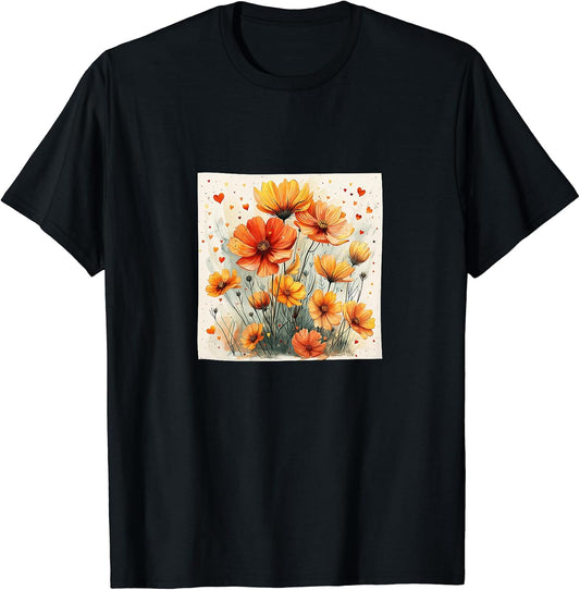 Coreopsis Flower Hearts Around Boho Style Merch