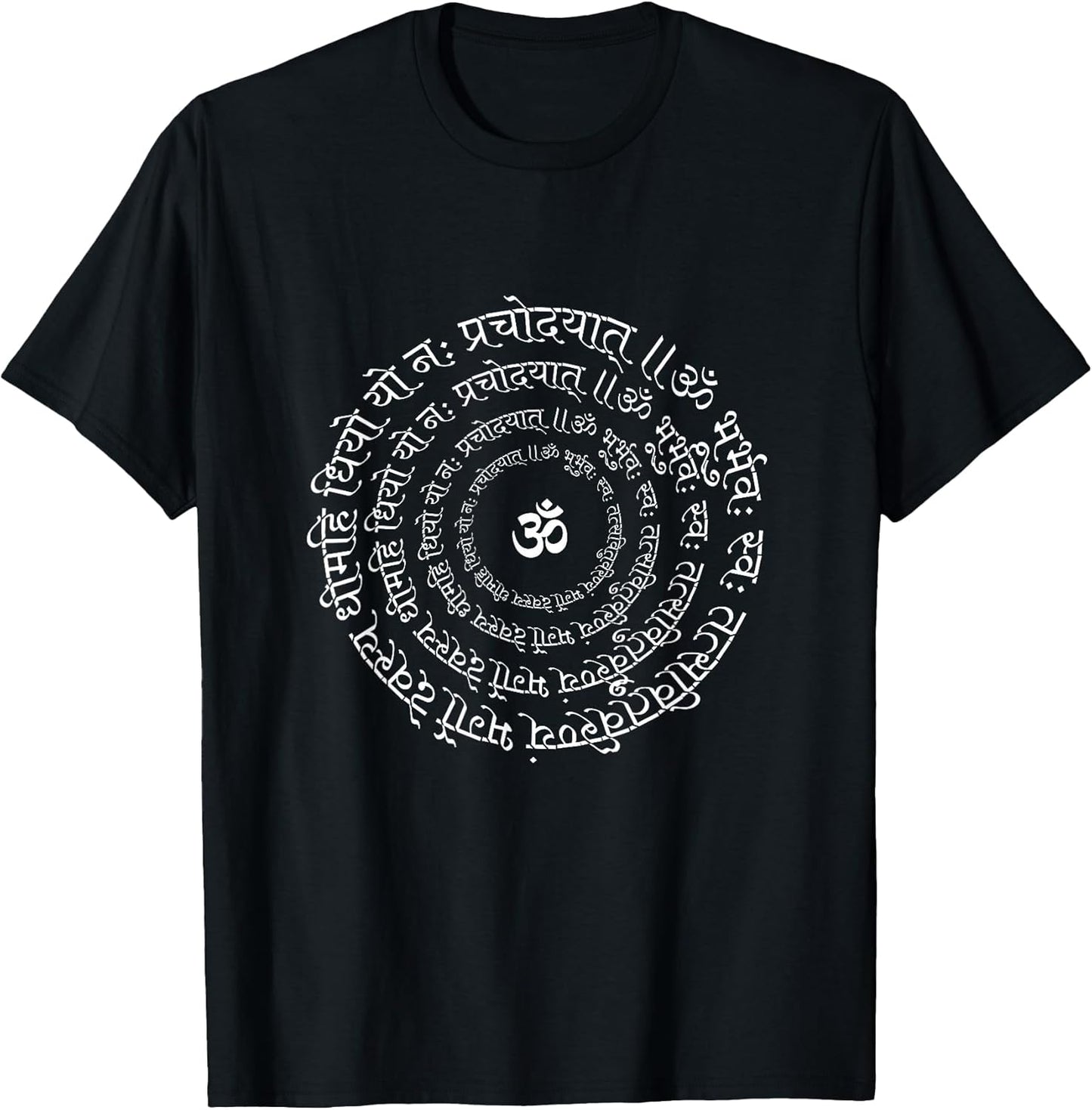 Om Aum Symbol Sanskrit Gayatri Mantra Minimal Tee