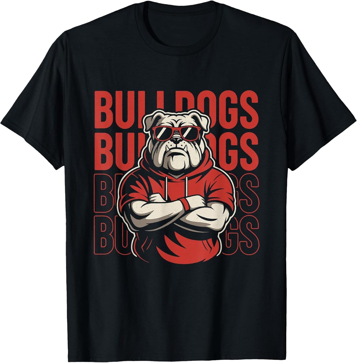 Retro Bulldogs Gift for Men Women Boys Girls Kids T-Shirt