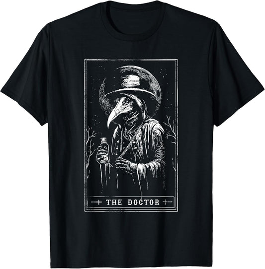 Plague Doctor Tarot Card Shirt Horror Death Occult Satanic T-Shirt