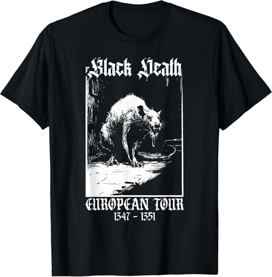 | Plague Rat Medieval History Goth T-Shirt