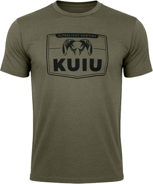 Logo Sign T-Shirt for Men – Lightweight Cotton Polyester Hunting Tee – Soft, Durable Standard Fit Crew Neck