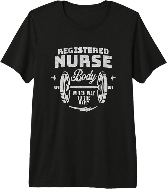 Funny Registered Nurse Gym RN Clothing Apparel