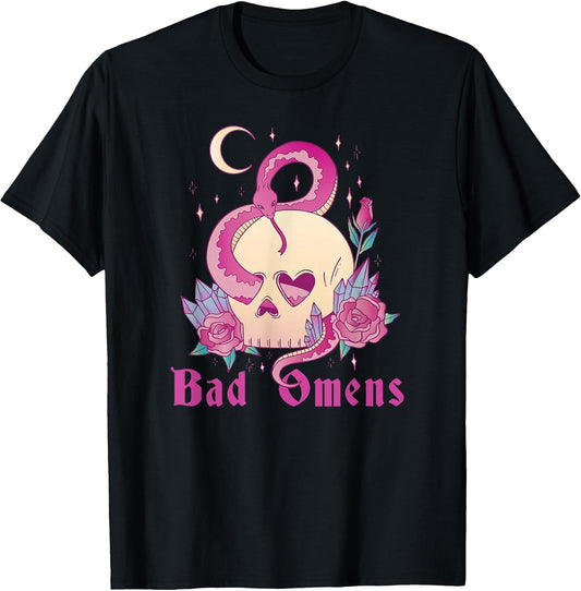 Bad Omens Snake and Skull Grunge Goth Women's Bad Omens T-Shirt