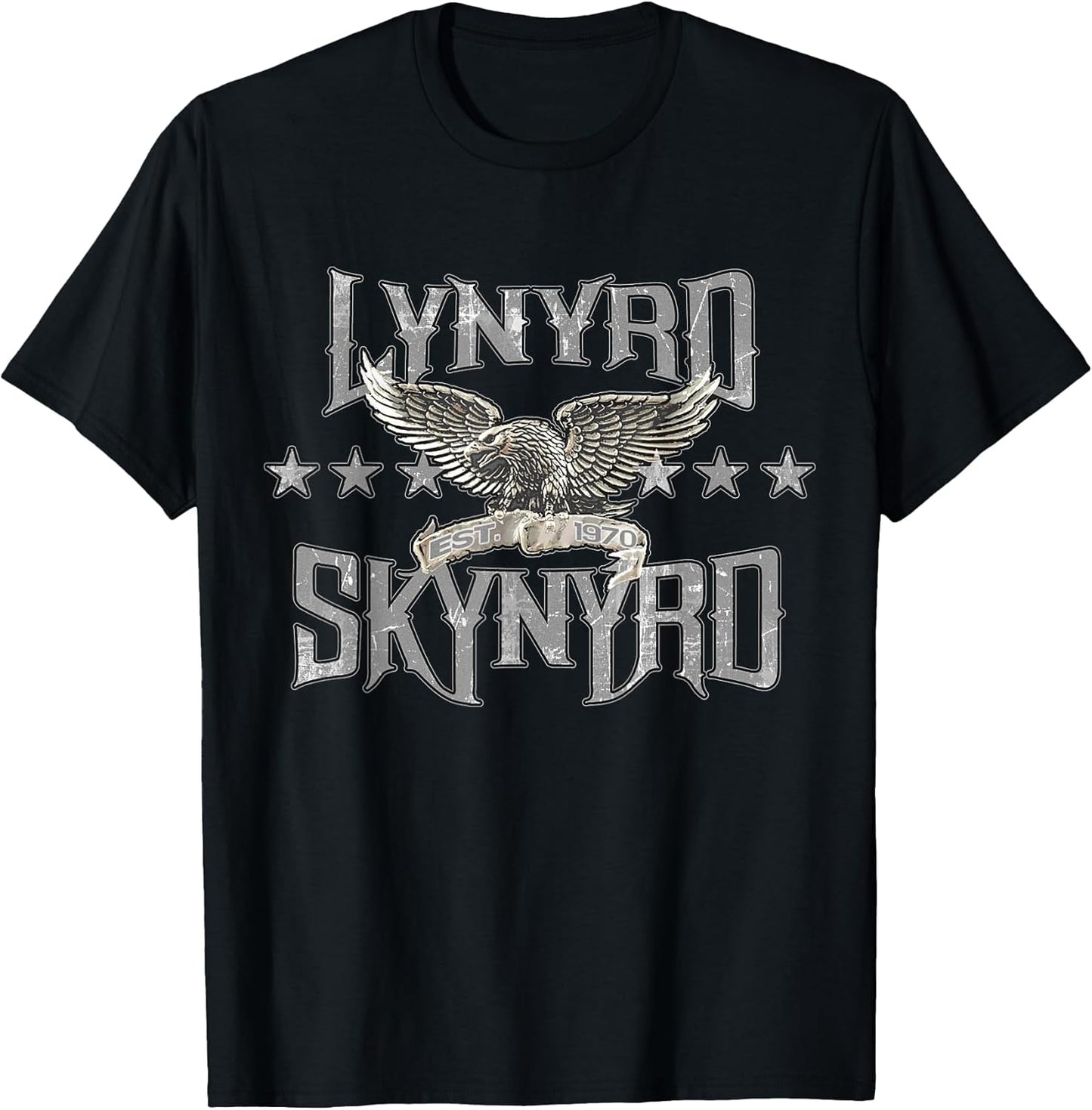 Est 1970 Eagle Retro Rock Band Festival Biker T-Shirt