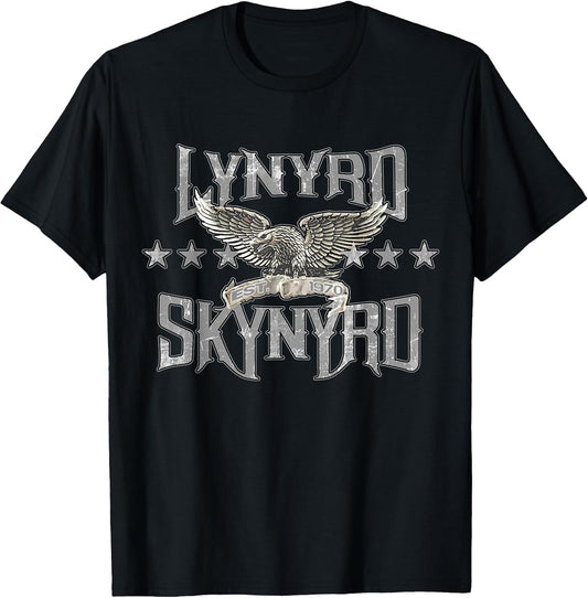 Est 1970 Eagle Retro Rock Band Festival Biker T-Shirt