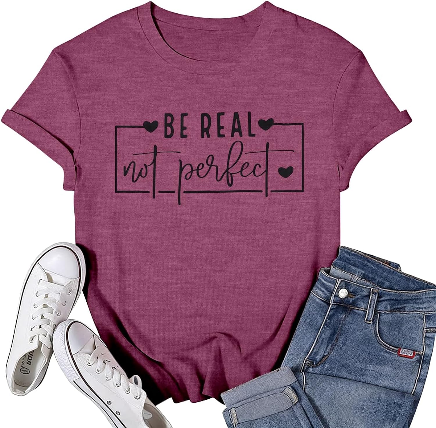 Inspirational Shirts for Women Positive Message Shirts Women Be You Be Real Graphic Tees Motivational T Shirts Women