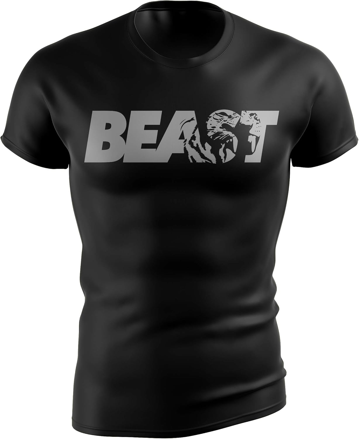 Men's Motivational Gym T-Shirt | Slim Fit, Short Sleeve Workout Tee for Bodybuilding, Training & Fitness