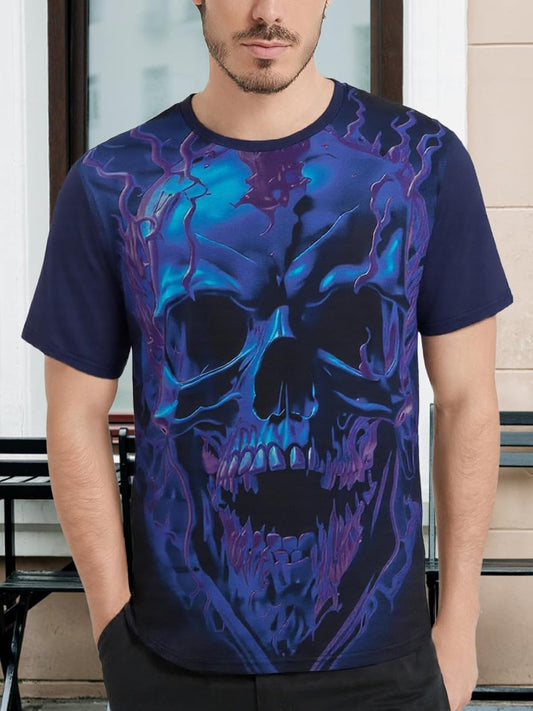 Summer Men's 3D Tigers Graphic T-Shirt - Daring Streetwear Animal Print Tee for Hip Hop, Fitness Party Wear