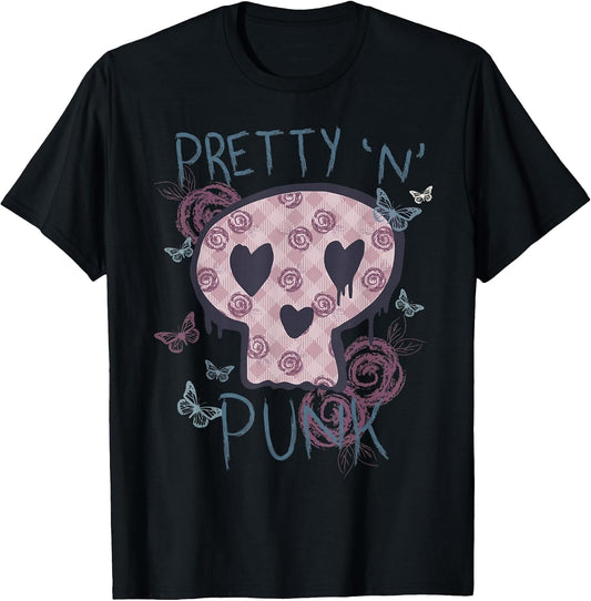 Punk Rock 'n' Roll Music Pretty in Punk Women Ladies Children T-Shirt