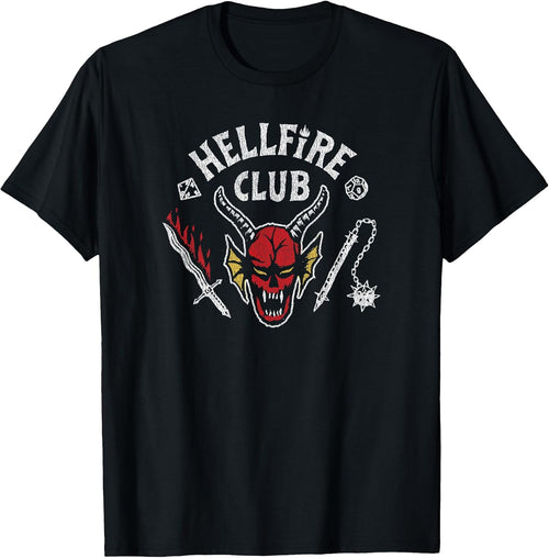 4 Hellfire Club Skull & Weapons T-Shirt