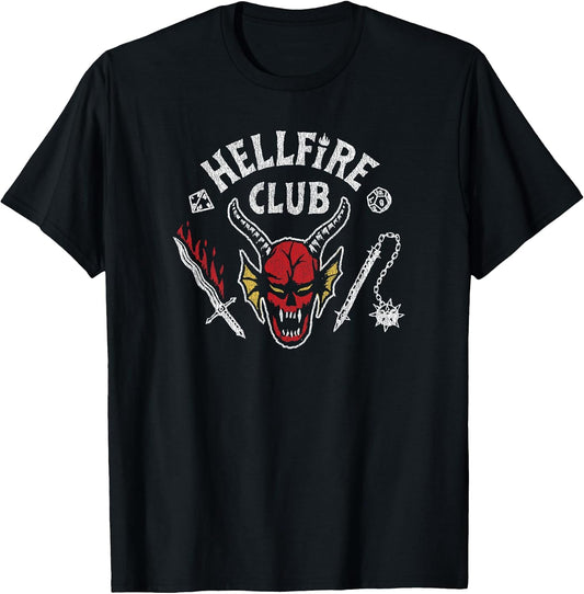 4 Hellfire Club Skull & Weapons T-Shirt