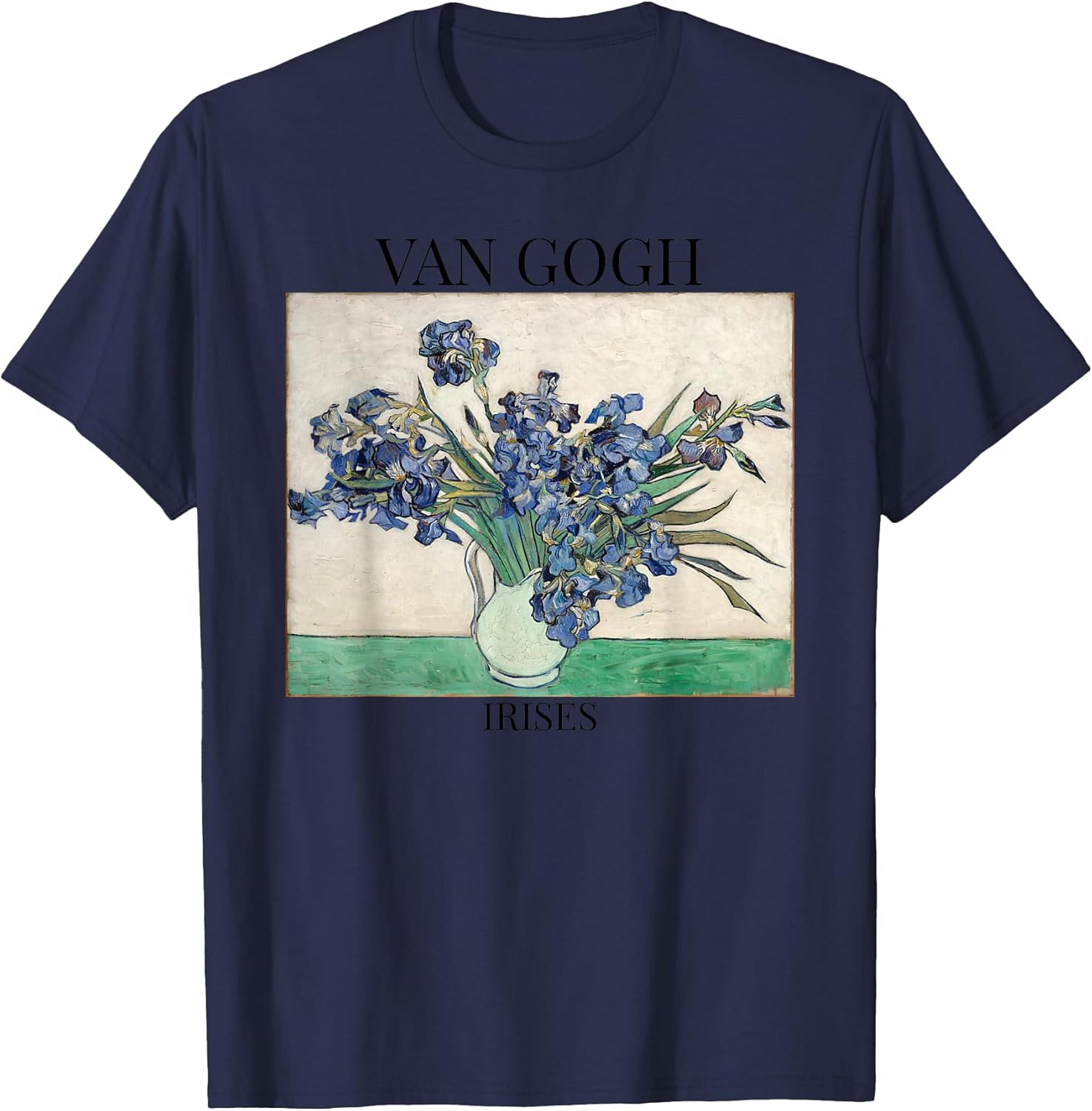 Van Gogh Irises Impressionist Art Painting Vincent Van Gogh T-Shirt