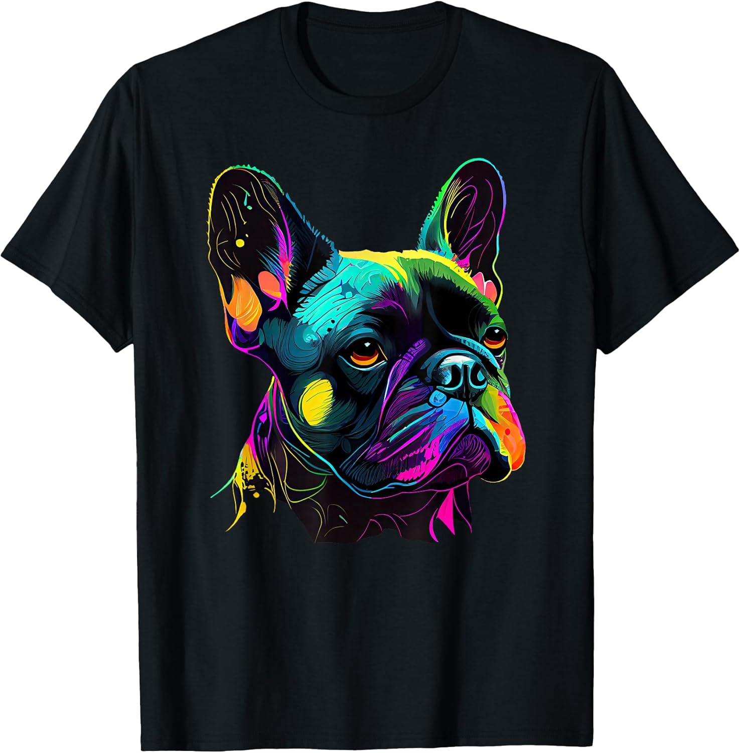 French Bulldog Pop Art Design Cute French Bulldog Lovers T-Shirt