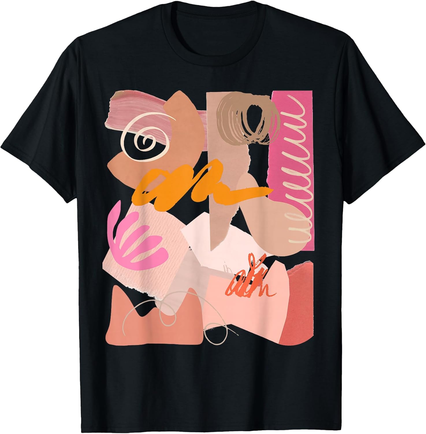 Abstract Pink Art Wearable Modern Design Pastel Color Gift T-Shirt