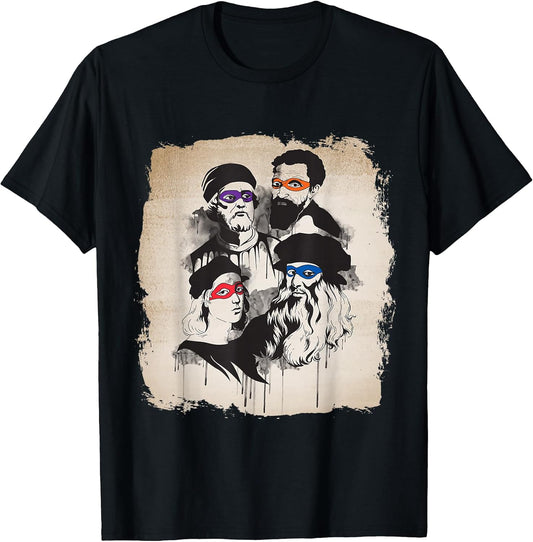 Artist Humor - Italian Renaissance Art Ninjas T-Shirt