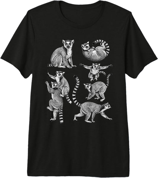 Vintage Lemur Wildlife Design