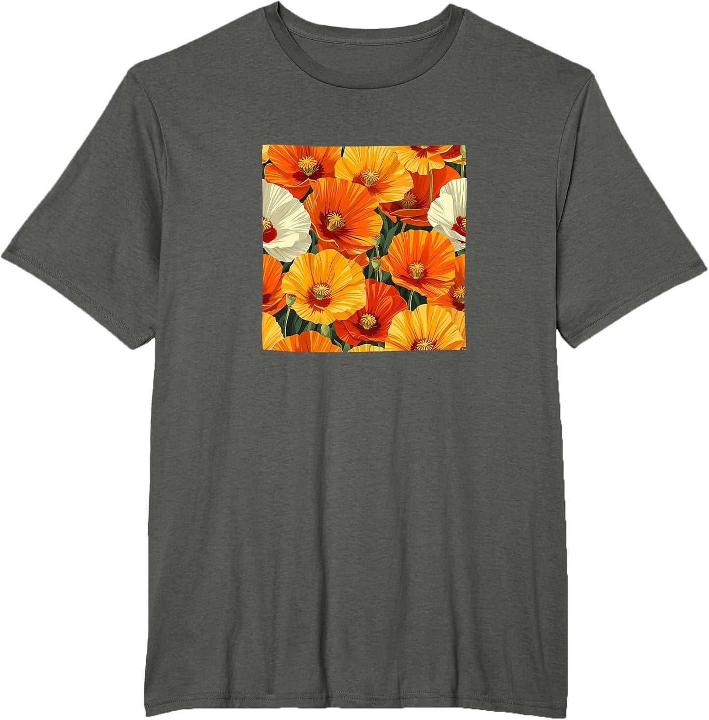 California Poppy Flower Pattern Merch