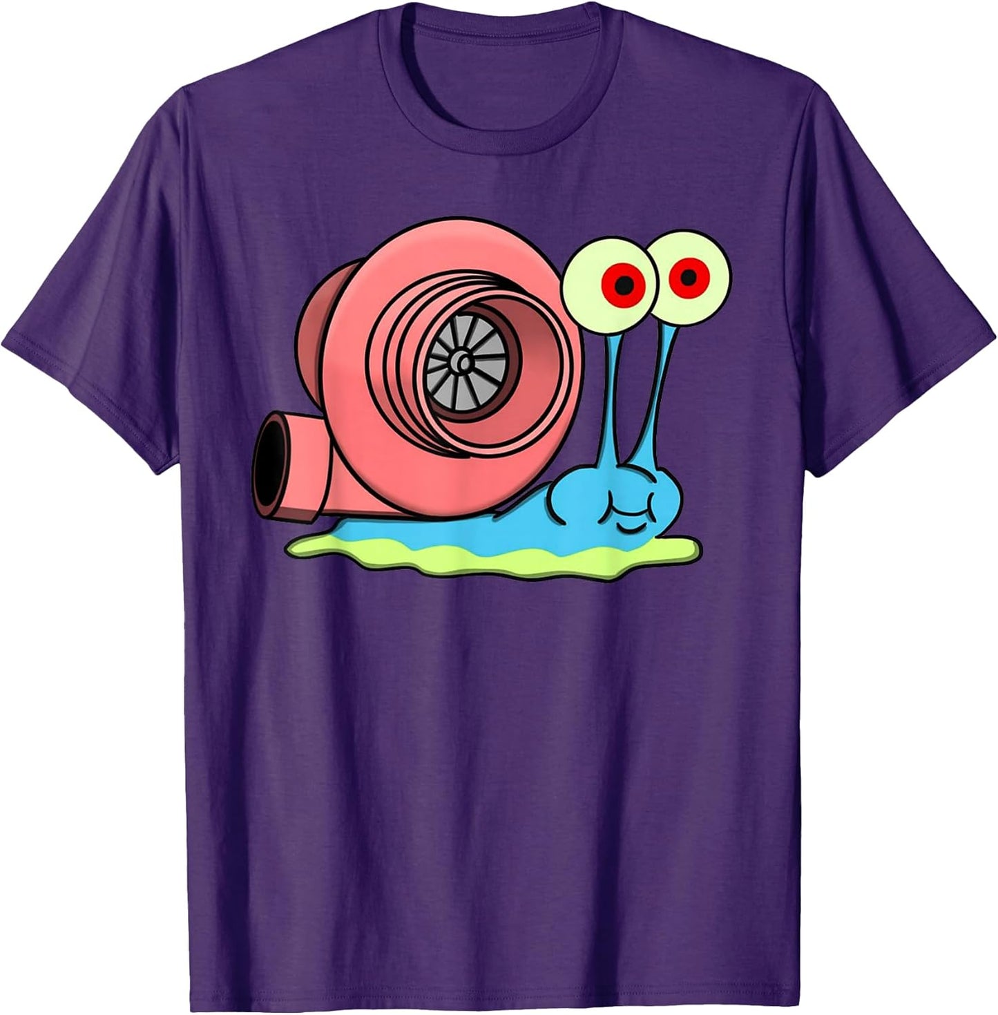 Retro Turbo Car Funny Meme Fast Snail With Racing