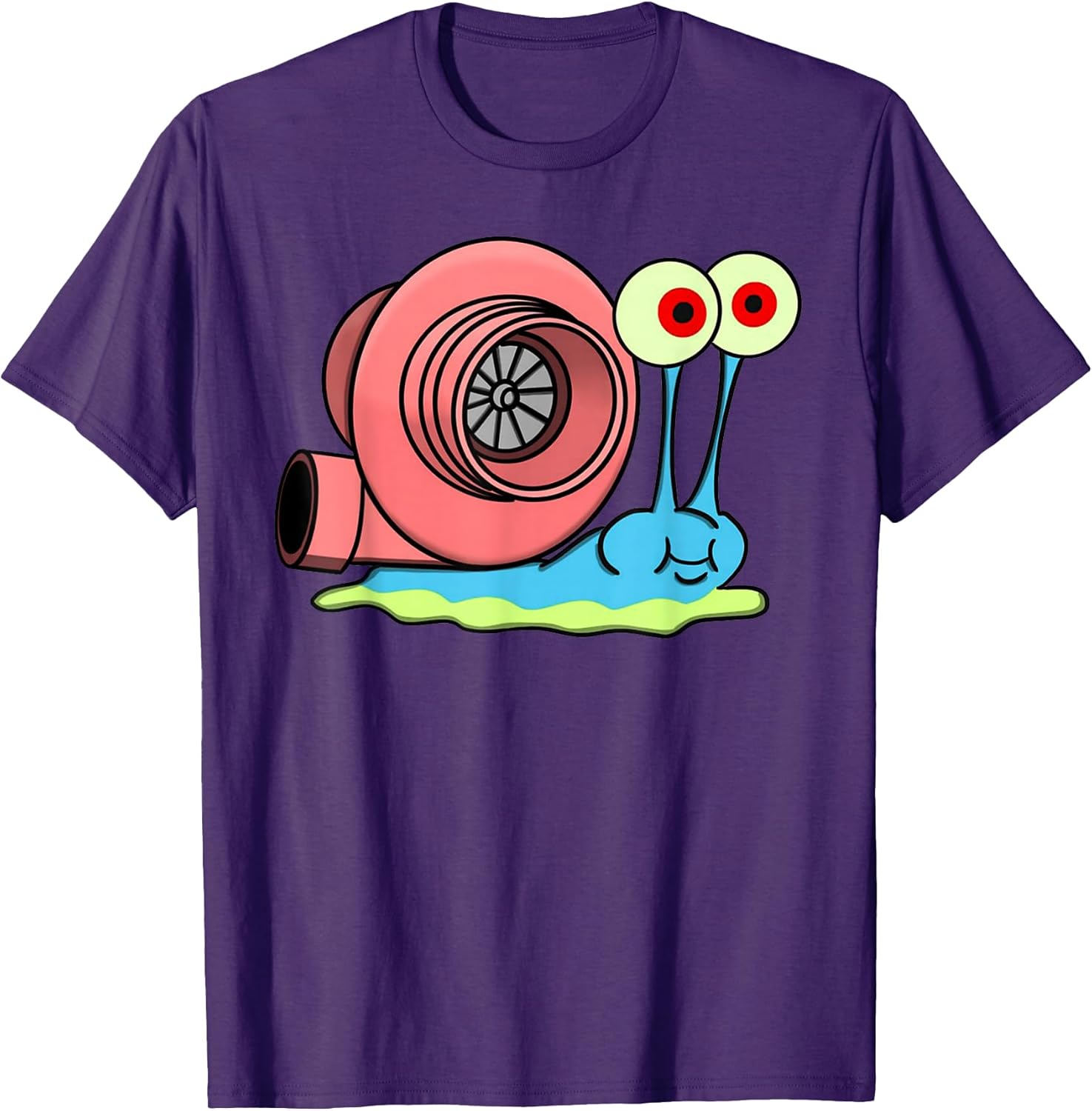 Retro Turbo Car Funny Meme Fast Snail With Racing
