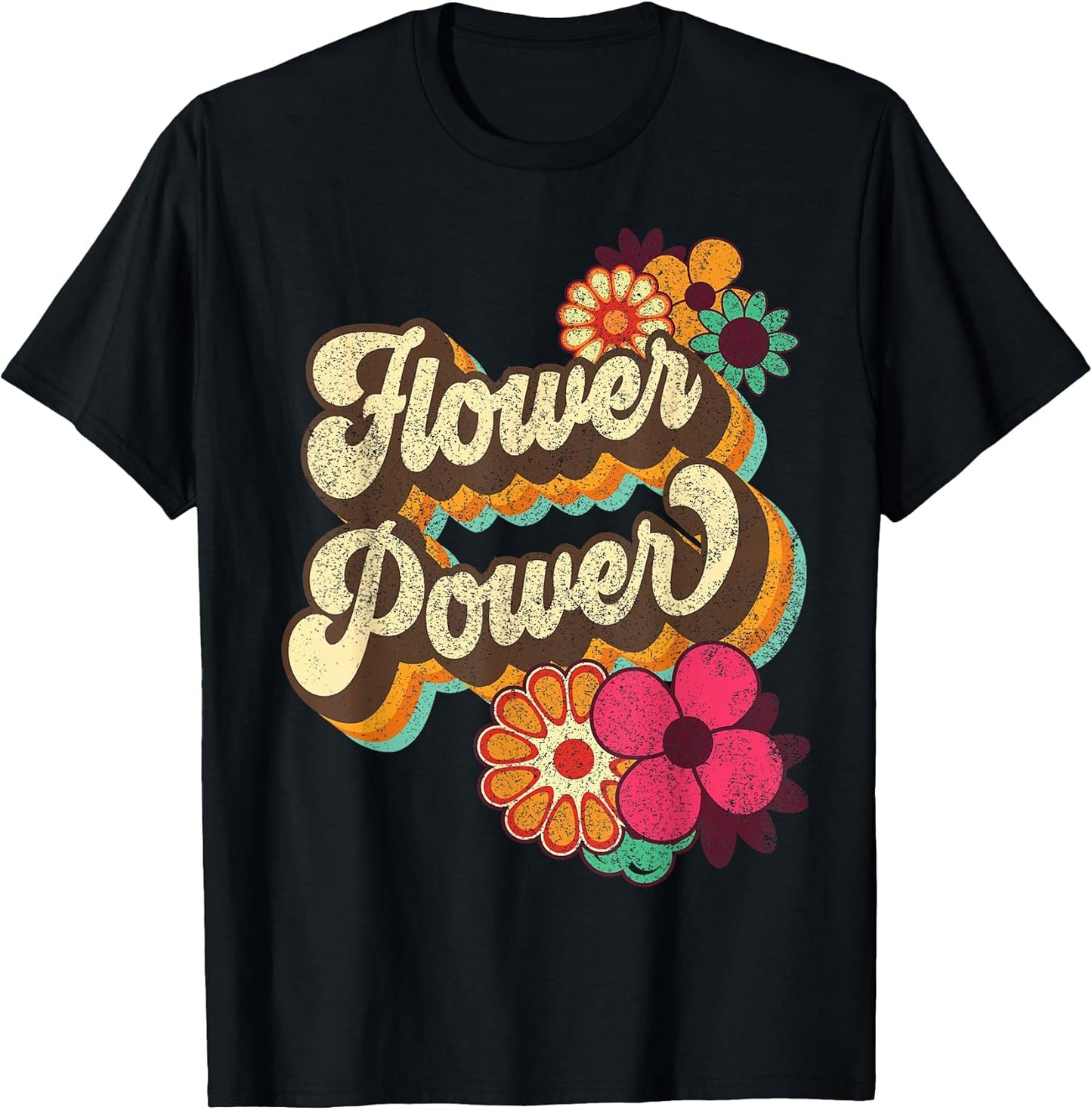 60s 70s Hippie Retro Groovy Positive Vibes T-Shirt