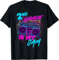 2nd Grade is My Jam Vintage 80s 1980s Teacher Student Retro T-Shirt