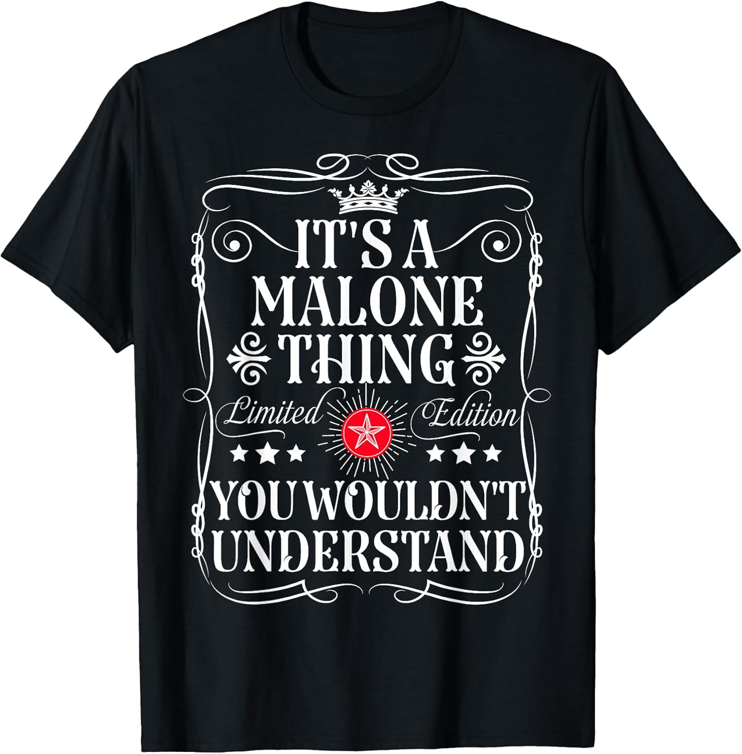 Funny Vintage Malone Name T-Shirts And Gifts