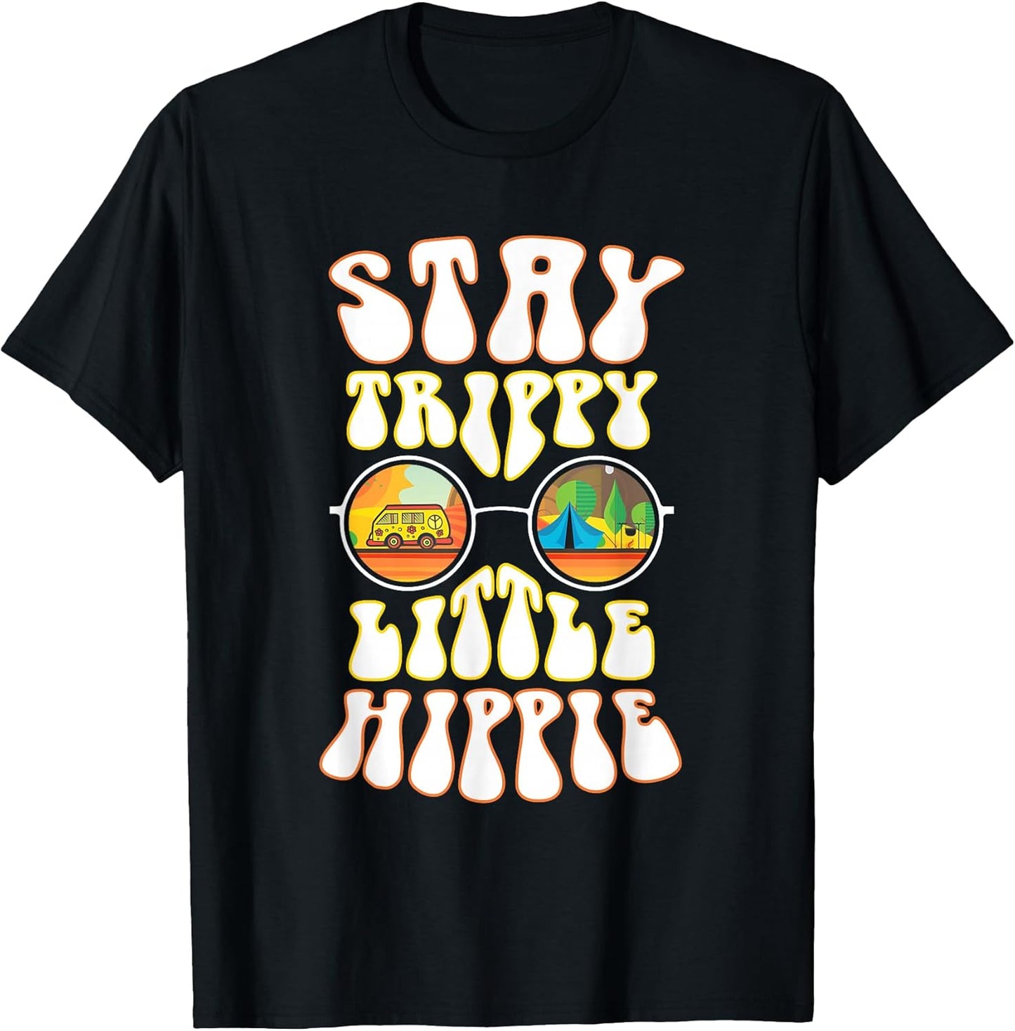 Stay Trippy Little Hippie Hippies Vintage Retro Hippy Gift T-Shirt Small