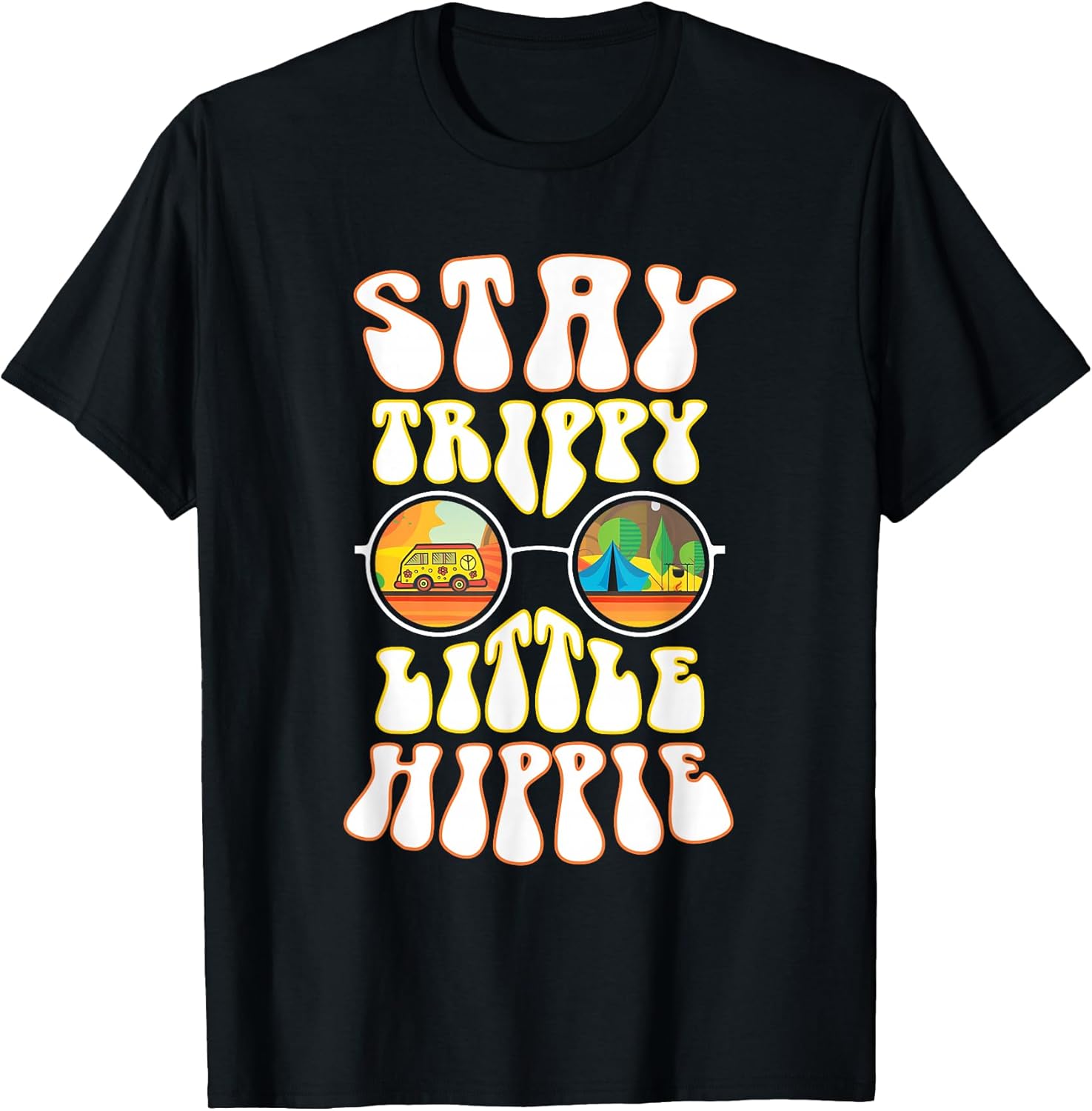 Stay Trippy Little Hippie Hippies Vintage Retro Hippy Gift T-Shirt Small
