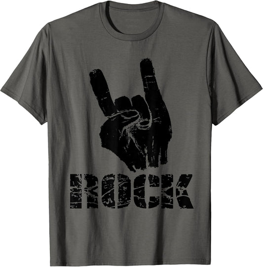Born to Be Rock Star T-Shirt - Hand Horns - Tee T-Shirt