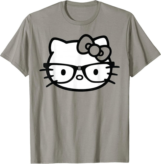 Black and White Nerd Glasses Short Sleeve T-Shirt