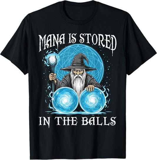 Mana Balls Fantasy Magic Humor Tees