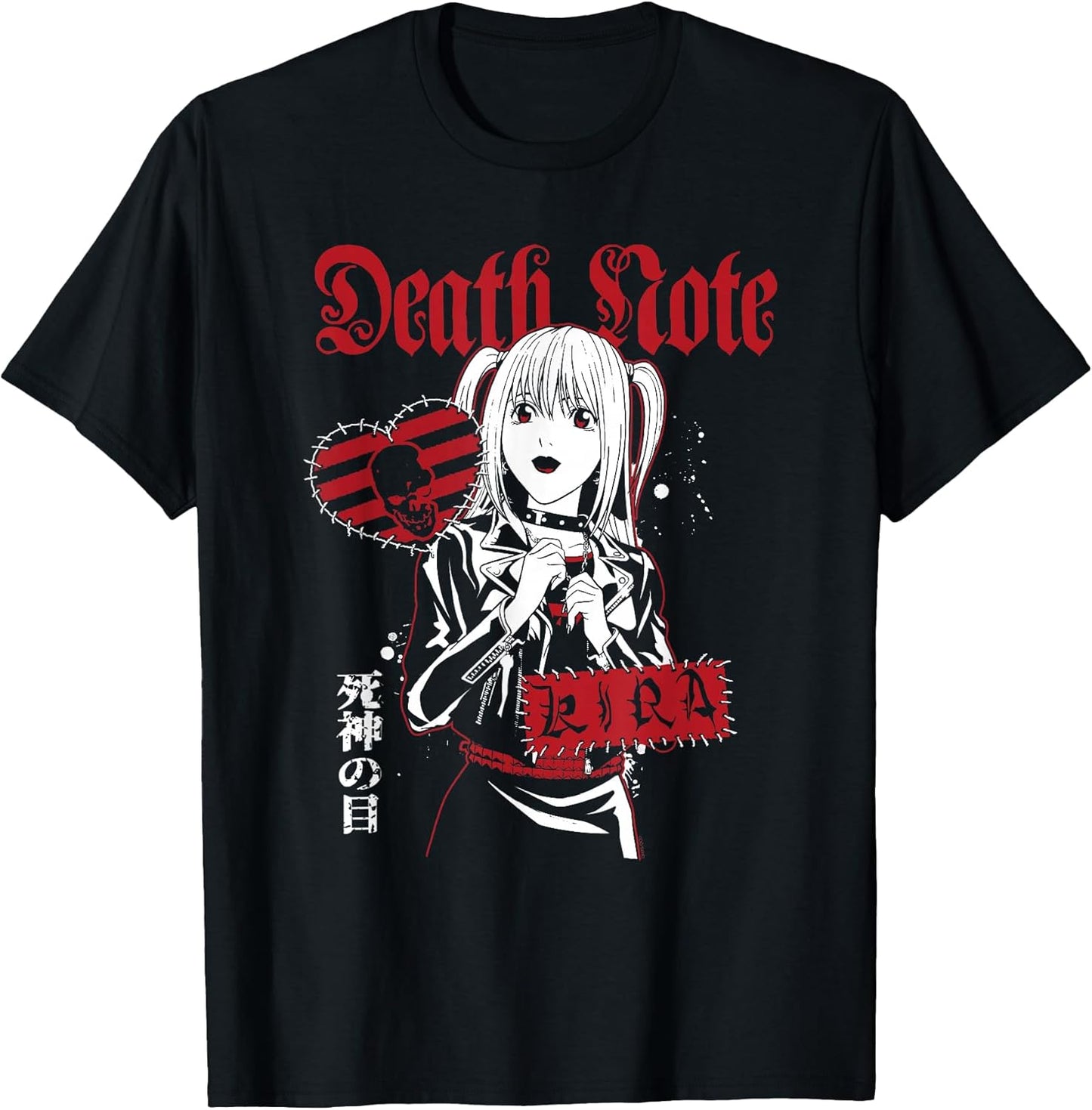 Misa Punk Patches Collage Anime T-Shirt