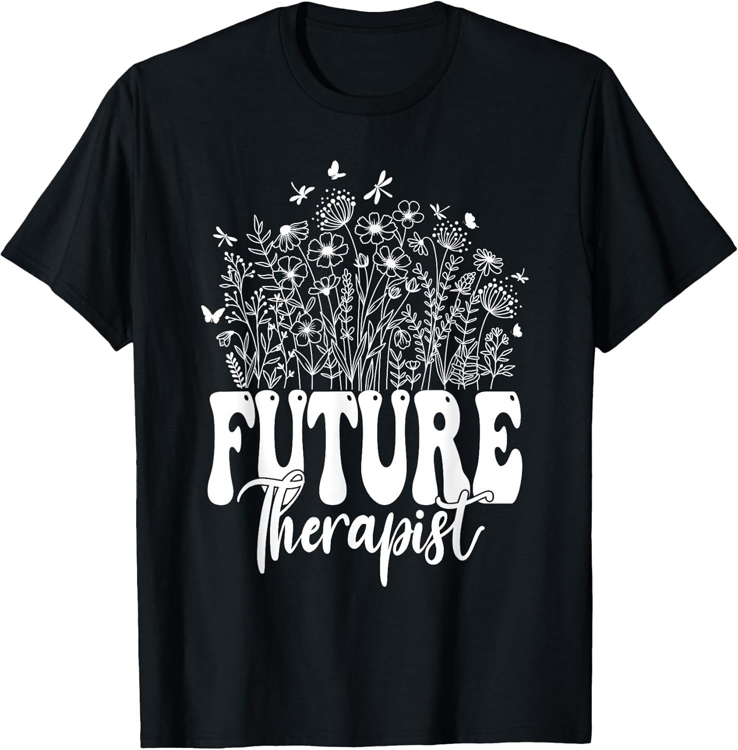 Groovy Future Therapist Retro Wildflower Gifts