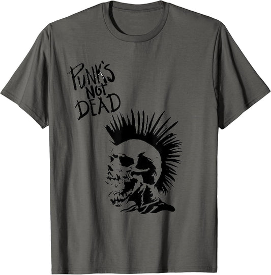 Punk's not dead skull, punk rock tshirt