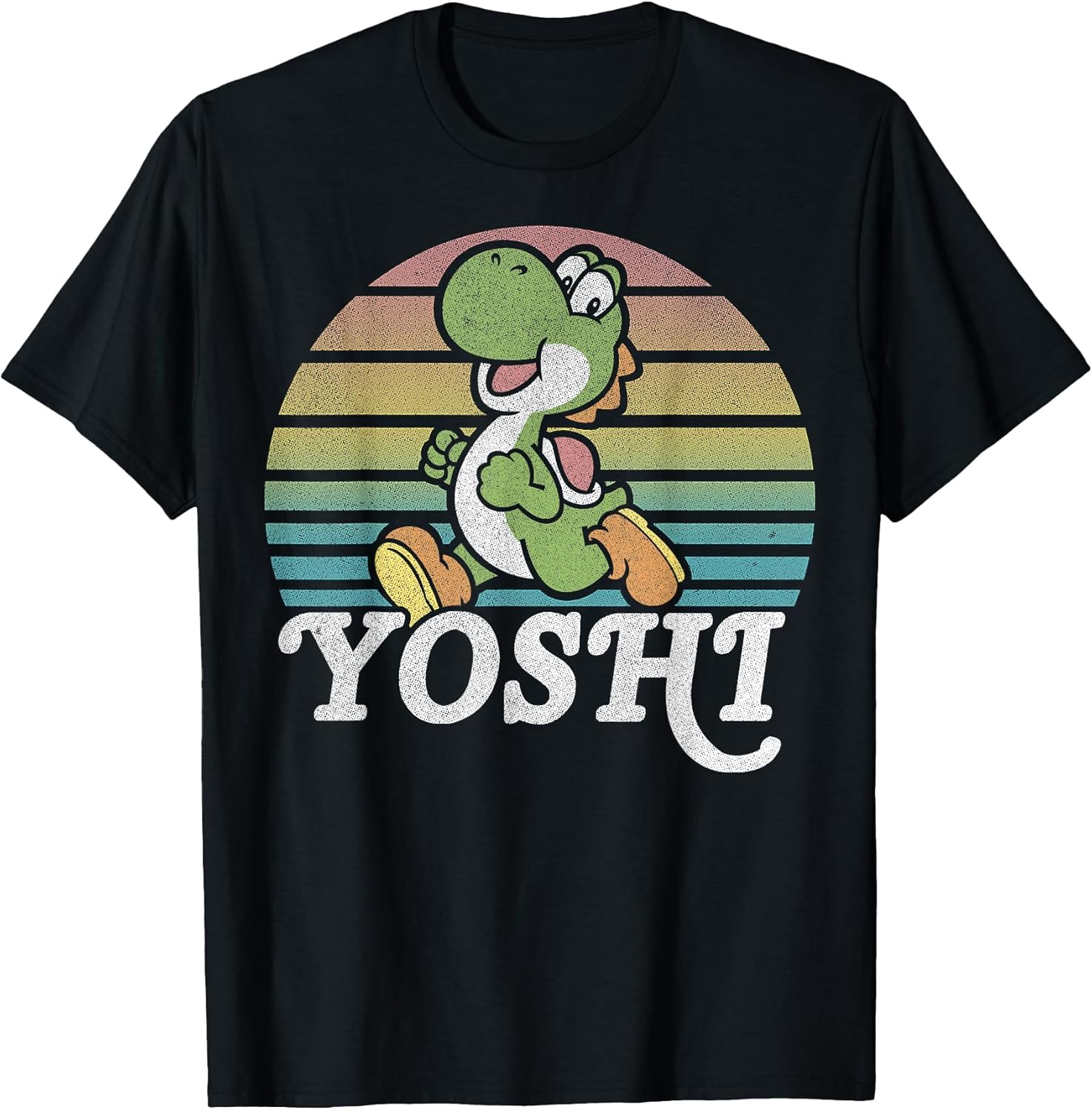 Yoshi Retro Line Run Portrait T-Shirt