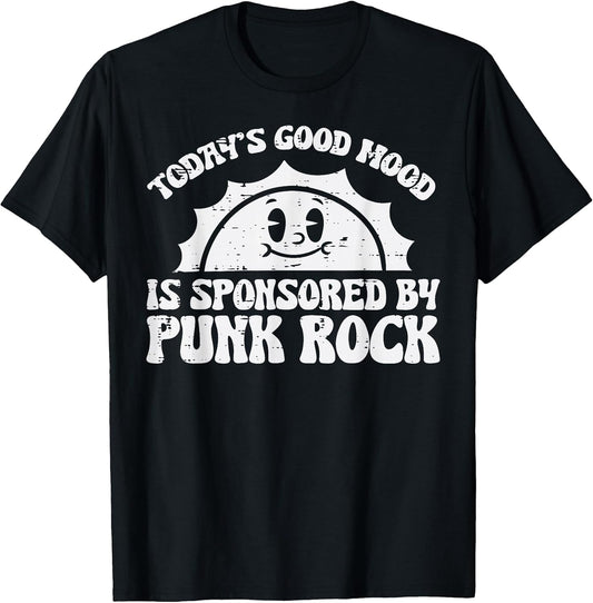 Todays Good Mood Sponsored Punk Rock Music Rocker Boys Kids T-Shirt