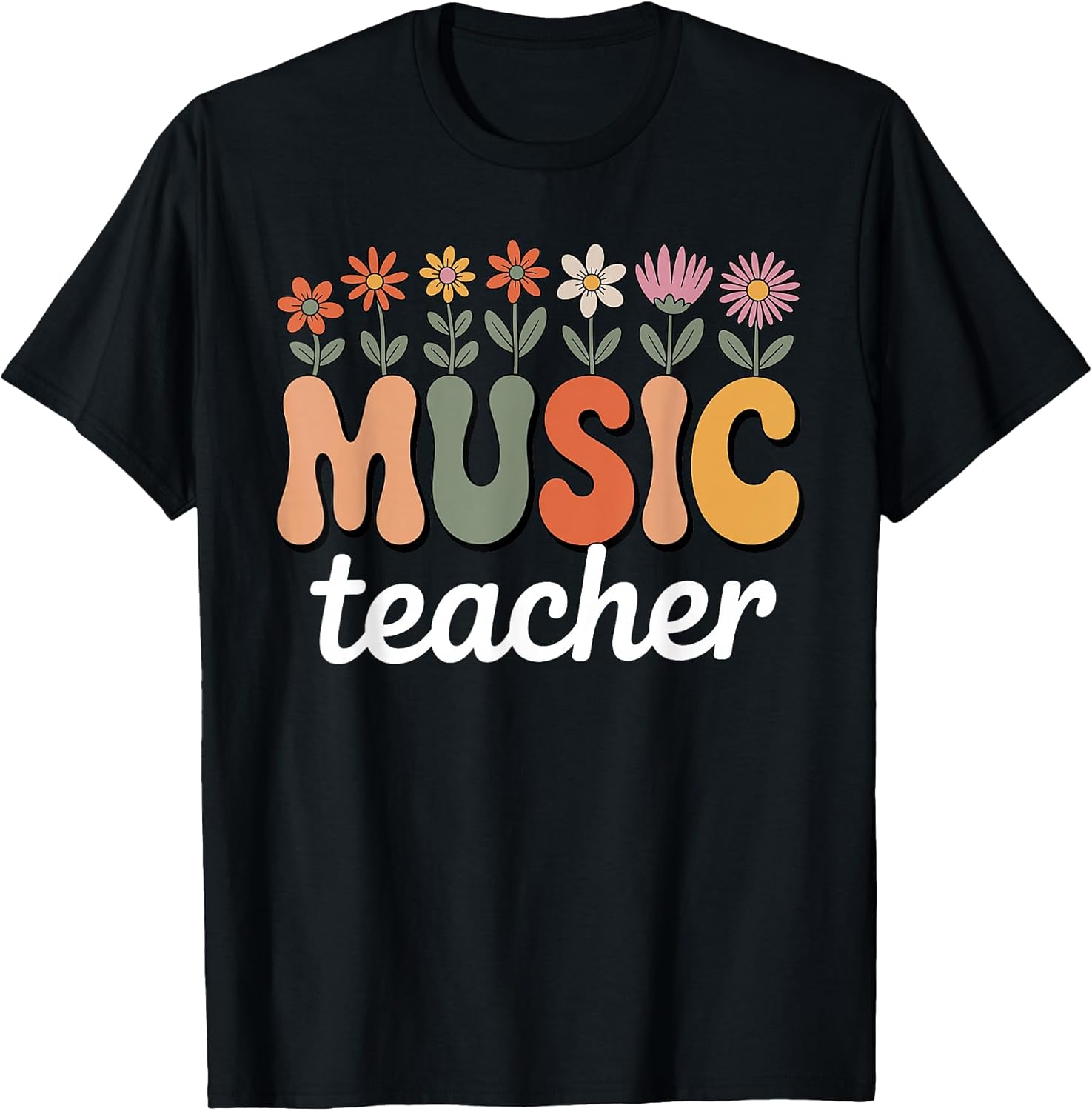 Music Teacher Art for Men Women Band Musician Music Teacher T-Shirt