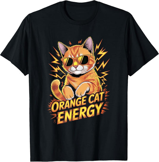 Cat Lovers Orange Cat Energy T-Shirt
