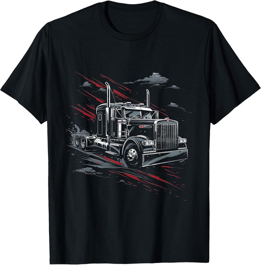 18-Wheeler Truck Vector Gift Apparel